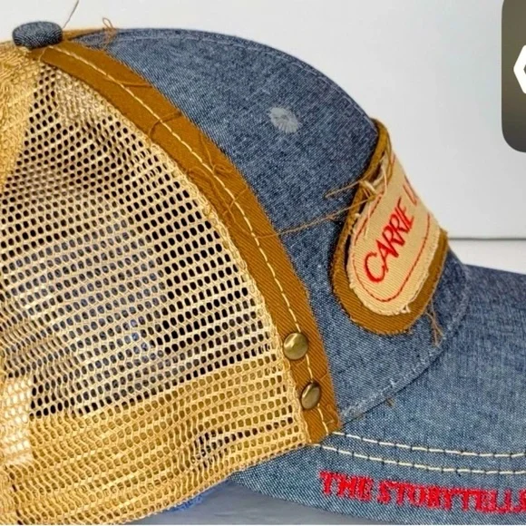 Carrie Underwood The Storyteller Tour Denim and Tan Distressed Cap unisex - Picture 2 of 4